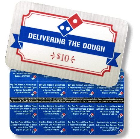 Pizza Fundraising Cards - Delivering the Dough
